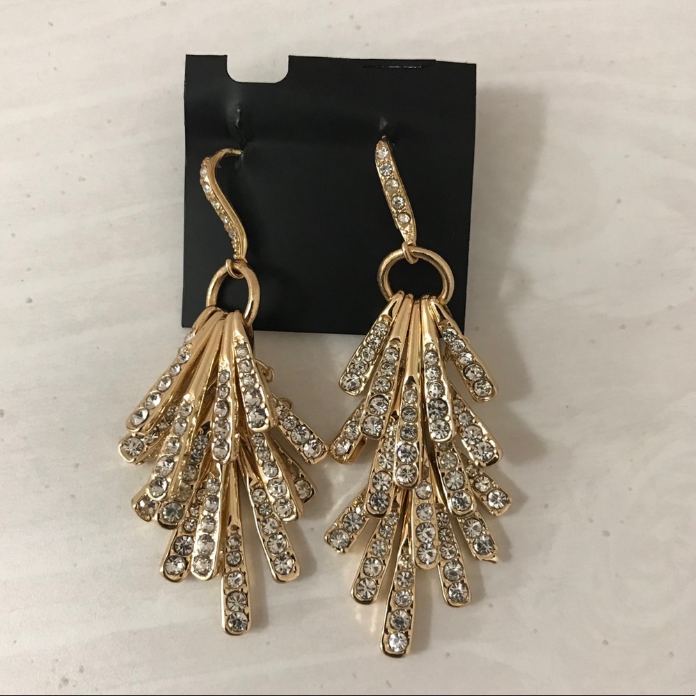 INC stick shaky chandelier earrings